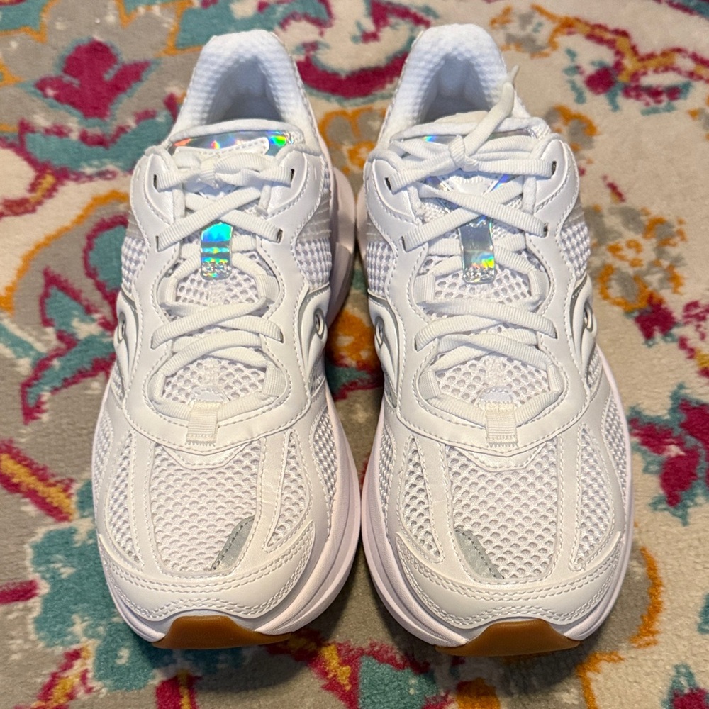 SAUCONY GRID NXT White Iridescent Mesh Sneakers - Picture 5 of 6